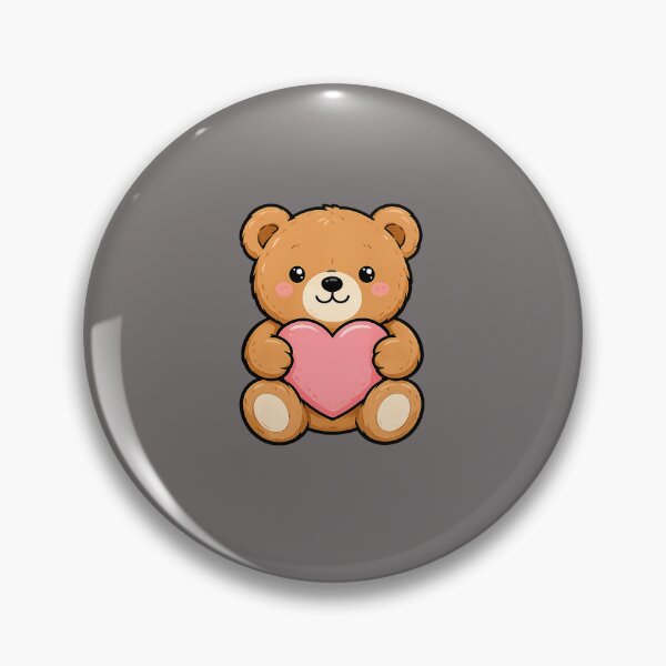 Item preview, Cute Teddy Bear With Heart Sticker | Kawaii Love Bear designed and sold by Ricomin.