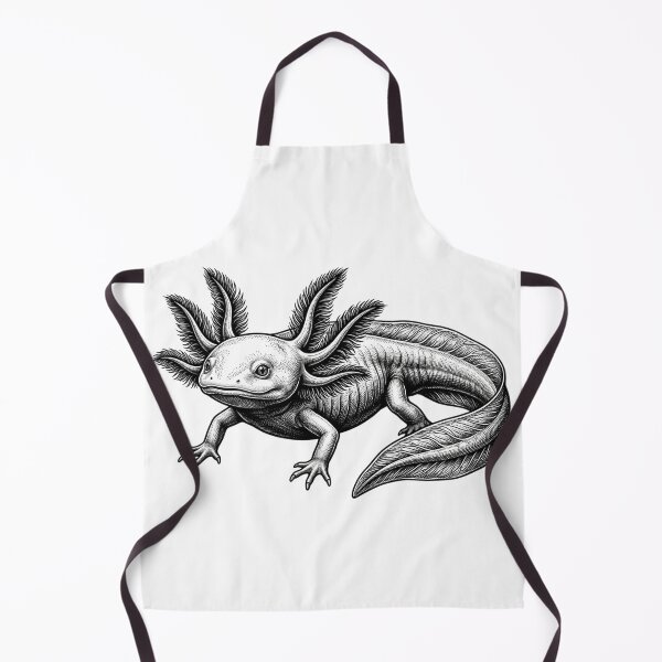 Item preview, Realistic bold line axolotl designed and sold by Minimalisticaly.