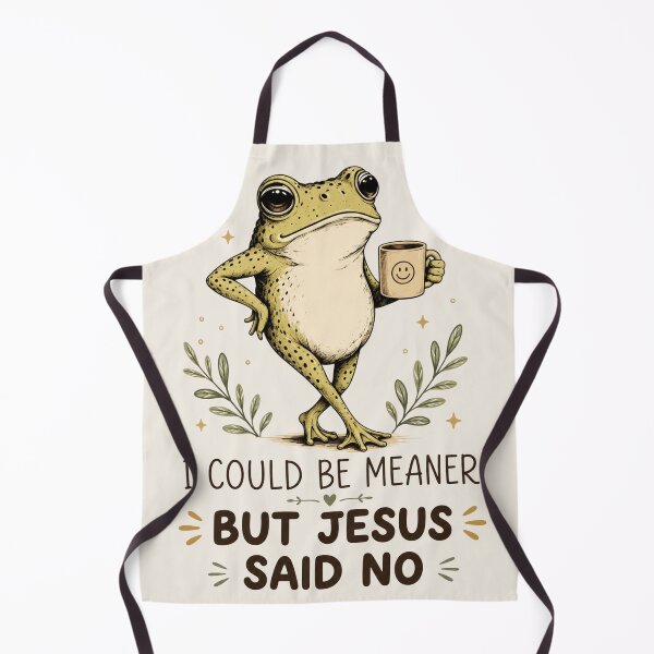 Item preview, I Could Be Meaner But Jesus Said No Frog Shirt, Funny Christian T-Shirt designed and sold by Sprinkle12345.