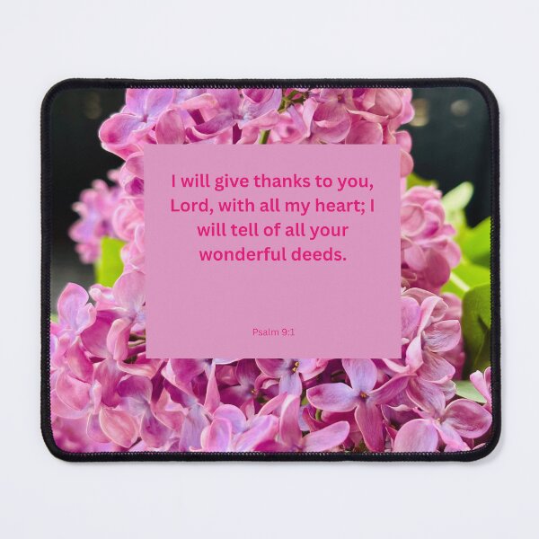 Item preview, Psalm 9 lilac background designed and sold by happytraveller1.
