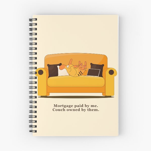 Item preview, Funny Cat Couch Owner Humor Minimalist Art Gift designed and sold by Paw-Soul.
