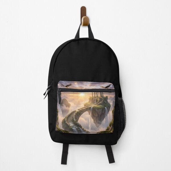 Item preview, Spiral Stone Staircase – Epic Floating Islands Fantasy Art designed and sold by LittleBigGifts.