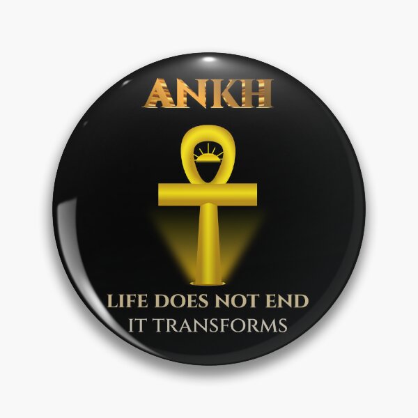 Item preview, Ankh · Life Does Not End It Transforms · Egyptian Rebirth Art · Ancient Egypt · Eternal Life Quote designed and sold by PharaohDArt.