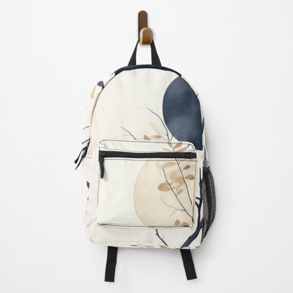 Item preview, Modern Japandi Botanical Moon Phase Art designed and sold by NNCollection.