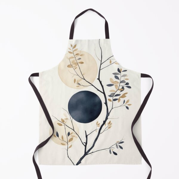 Item preview, Modern Japandi Botanical Moon Phase Art designed and sold by NNCollection.