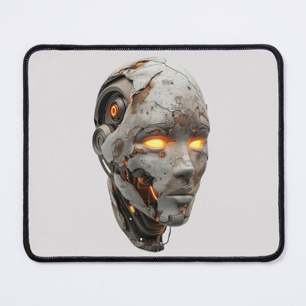 Item preview, Stone Skin Robot - Organic Tech Art designed and sold by STATIC SOUL.