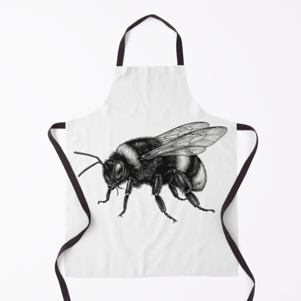 Item preview, Realistic bold line bumblebee designed and sold by Minimalisticaly.
