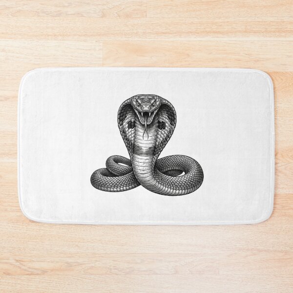 Item preview, Realistic bold line king cobra designed and sold by Minimalisticaly.