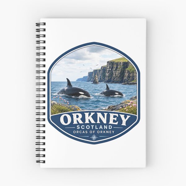 Item preview, Orcas of Orkney Scotland Coastal Wildlife Travel Design designed and sold by NewNomads.