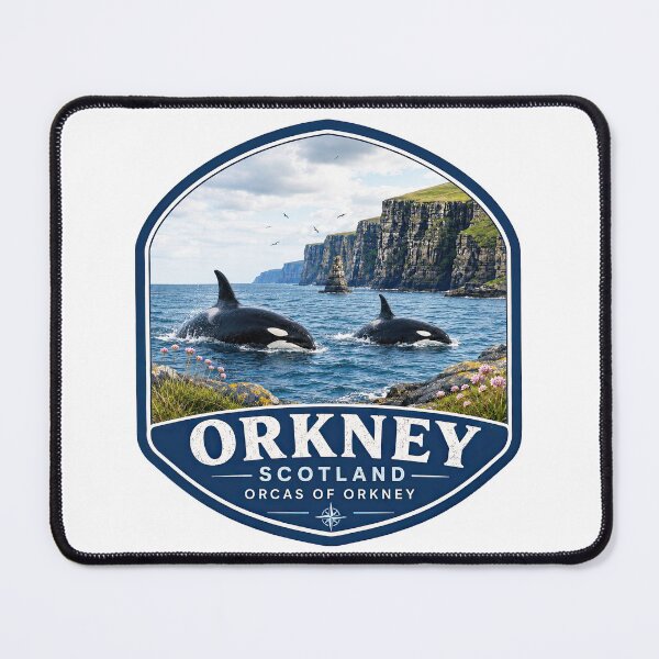 Item preview, Orcas of Orkney Scotland Coastal Wildlife Travel Design designed and sold by NewNomads.