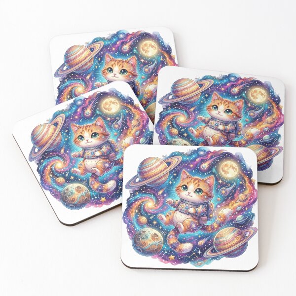 Item preview, Cute Astronaut Cat Galaxy designed and sold by Iampoji.
