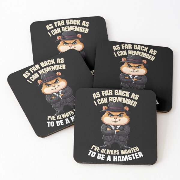 Item preview, Funny Gangster Hamster Shirt As Far Back As I Can Remember Animal Parody Tee designed and sold by Karma Design.