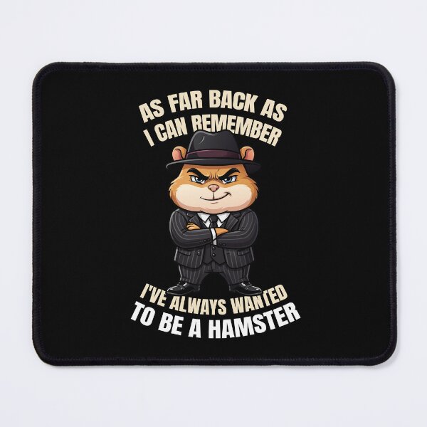 Item preview, Funny Gangster Hamster Shirt As Far Back As I Can Remember Animal Parody Tee designed and sold by Karma Design.