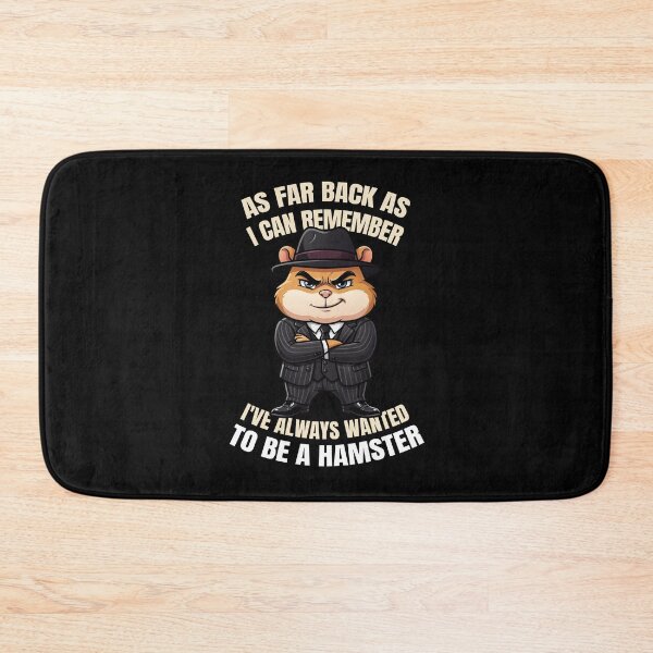 Item preview, Funny Gangster Hamster Shirt As Far Back As I Can Remember Animal Parody Tee designed and sold by Karma Design.