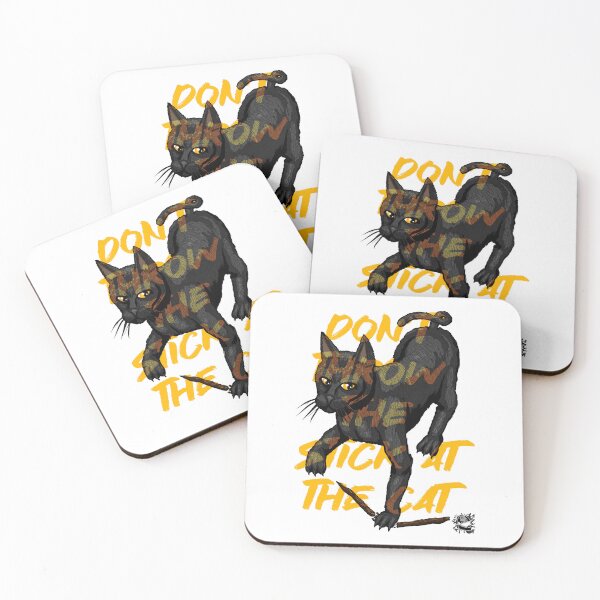 Item preview, Don't Throw the Stick at The Cat designed and sold by Colmeia de Ideias.