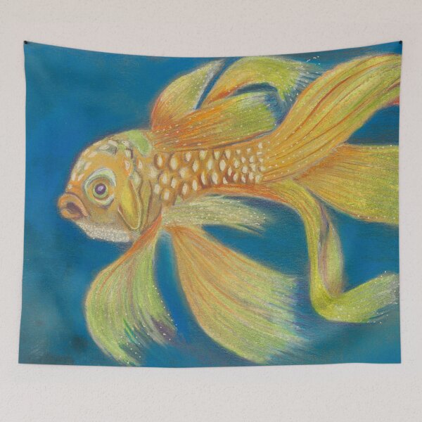 Item preview, Goldfish Glimmer holds an dance of abundance, bringing gentle waves of joy.  designed and sold by MariaJ-Bloej.