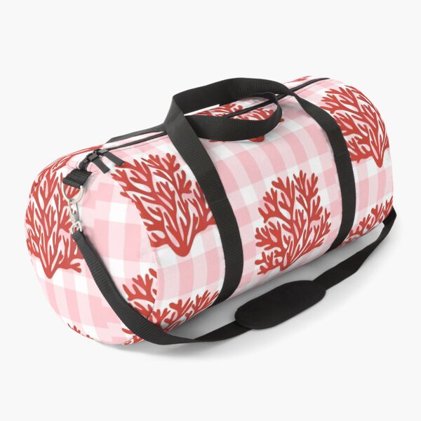 Item preview, Pink plaid and red coral designed and sold by Ana Gorozpe.
