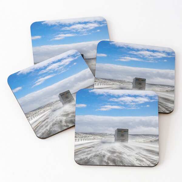 Item preview, Whiteout on the Wyoming Highway designed and sold by Kimberly Palmer.