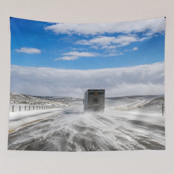 Item preview, Whiteout on the Wyoming Highway designed and sold by Kimberly Palmer.