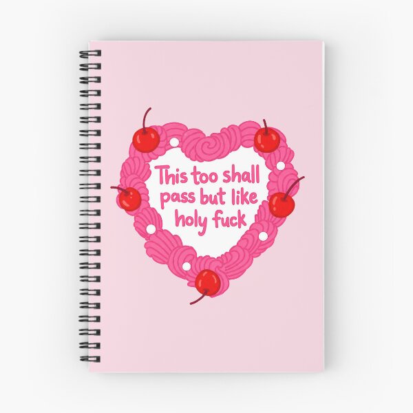 Item preview, Funny Mental Health This Too Shall Pass Heart Cake Cute Positive Quote Design designed and sold by ronakris009.