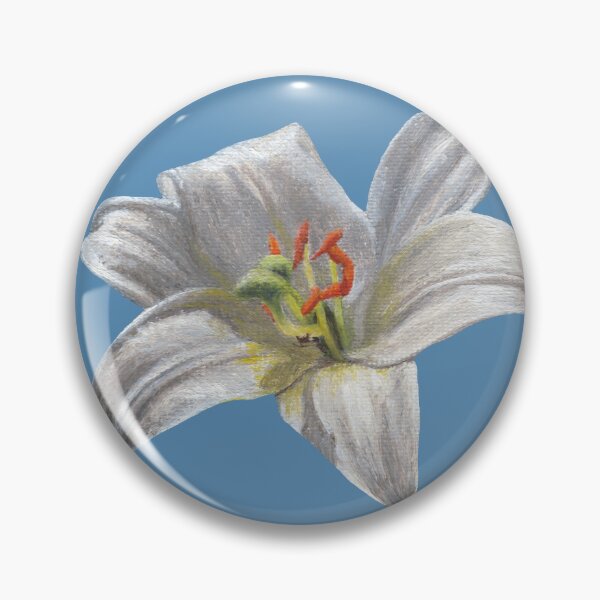 Item preview, White lily flower designed and sold by savousepate.