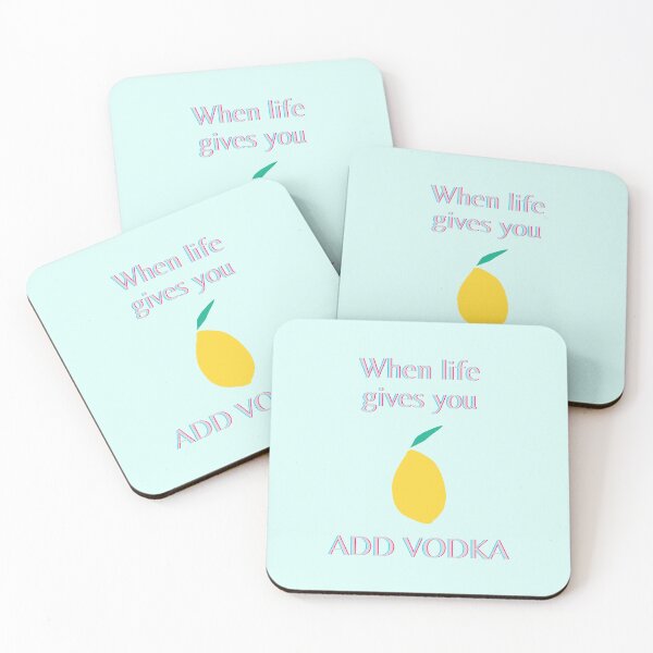 Item preview, When Life Gives You Lemons Add Vodka – Motivational Quote Tee designed and sold by Giota29.