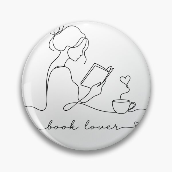 Item preview, Book Lover Minimalist Line Art | Reading Line Drawing designed and sold by Little Moments Co..