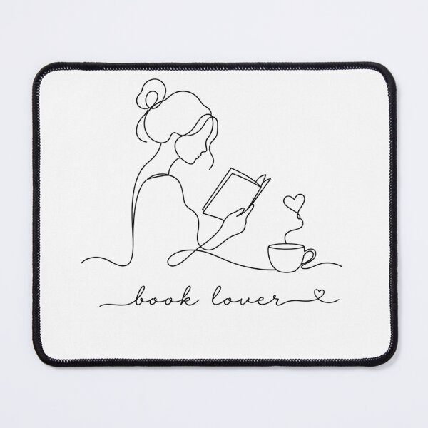 Item preview, Book Lover Minimalist Line Art | Reading Line Drawing designed and sold by Little Moments Co..