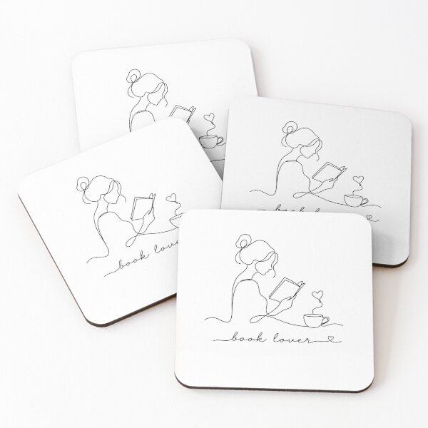 Item preview, Book Lover Minimalist Line Art | Reading Line Drawing designed and sold by Little Moments Co..
