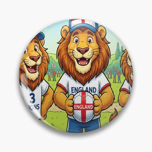Item preview, 3 Lions Football Game with their baseball caps designed and sold by Barbara Burgess.