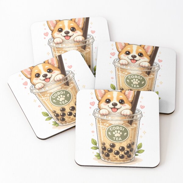 Item preview, Cute Kawaii Corgi Coffee Cup Japanese Art designed and sold by TinyLegs.