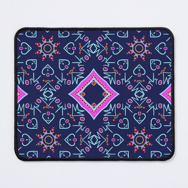 Item preview, Neon Starburst Symmetrical Dark Background Design designed and sold by Tinsleybluebell.