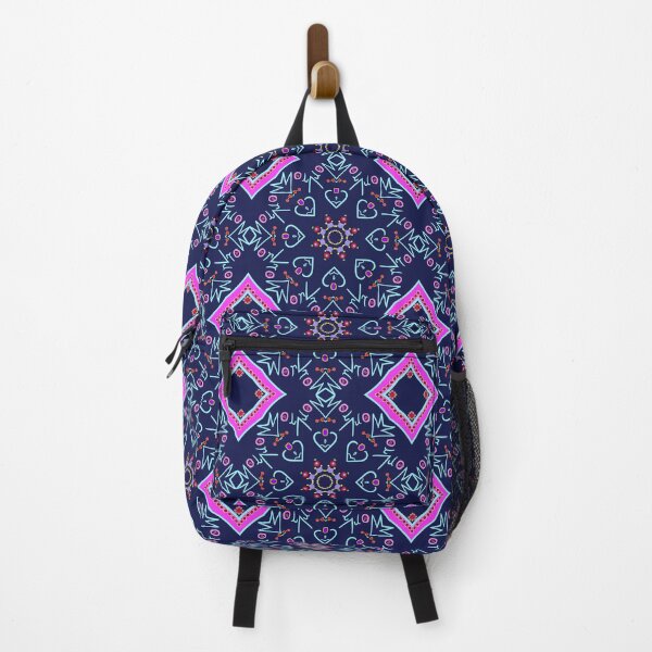 Item preview, Neon Starburst Symmetrical Dark Background Design designed and sold by Tinsleybluebell.