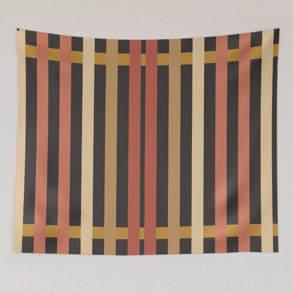 Item preview, Mid-Century Modern Asymmetric Stripe: Luxury Minimalist Earth Tone Pattern designed and sold by ThiagoSDantas.
