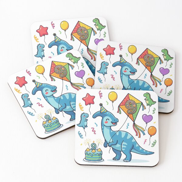 Item preview, 9th blue Parasaur birthday dino lover designed and sold by Tronstell.
