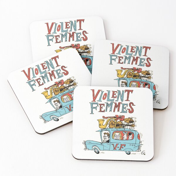 Item preview, Violent Femmes Band Road Trip Cartoon Art logo designed and sold by yraniya67.
