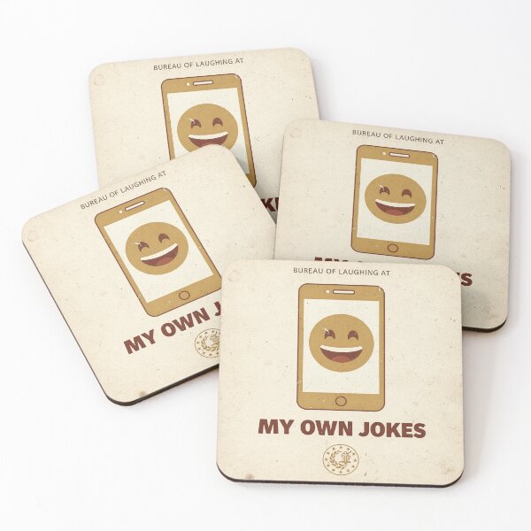 Item preview, Bureau of Laughing at My Own Jokes Retro Poster designed and sold by PictorialWhimsy.