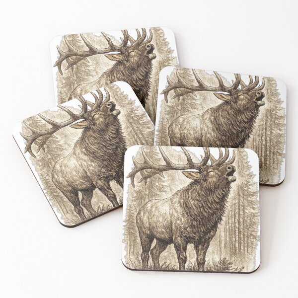 Item preview, Roosevelt Elk Bugling designed and sold by KrungiT Design .