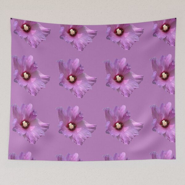 Item preview, Hibiscus on lavender background  designed and sold by happytraveller1.