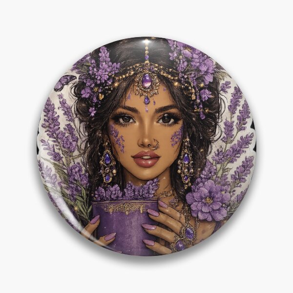Item preview, Lavender Goddess | Boho Floral Woman | Purple Witch Aesthetic designed and sold by Johnny-Angel.