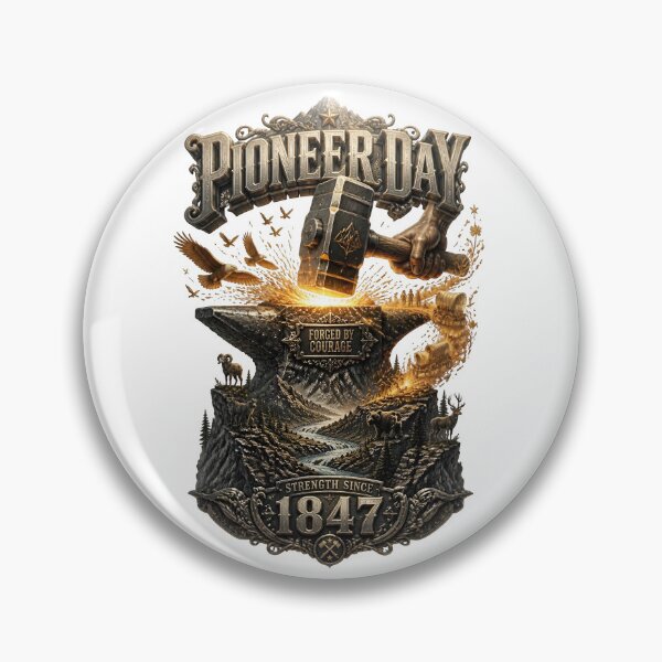 Item preview, Pioneer Day Forged By Courage designed and sold by Sovereign Supply Co..