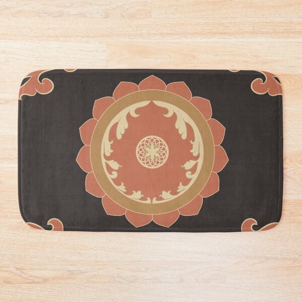Item preview, Terracotta & Gold Vintage Mandala: Luxury Baroque Filigree Pattern designed and sold by ThiagoSDantas.