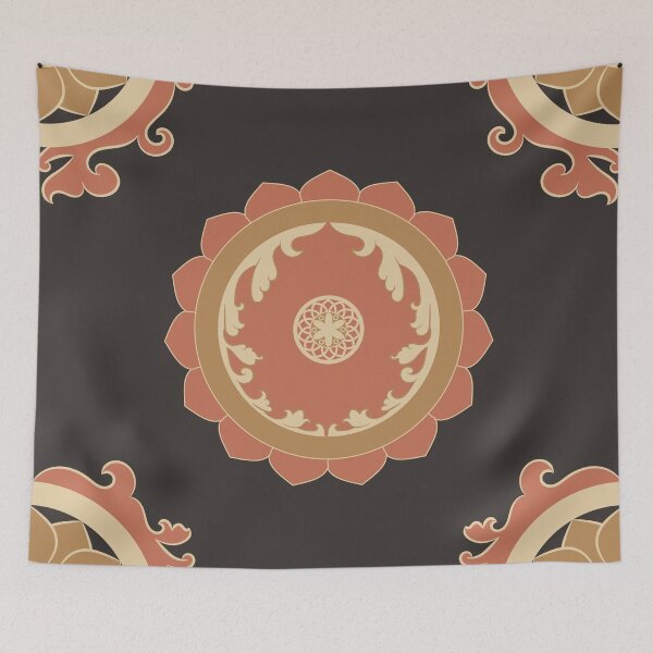 Item preview, Terracotta & Gold Vintage Mandala: Luxury Baroque Filigree Pattern designed and sold by ThiagoSDantas.