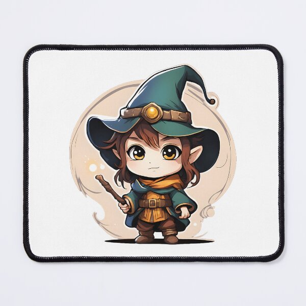 Item preview, Halfling Wizard Chibi designed and sold by tanmoraigs.
