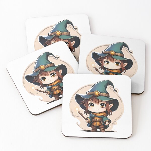 Item preview, Halfling Wizard Chibi designed and sold by tanmoraigs.