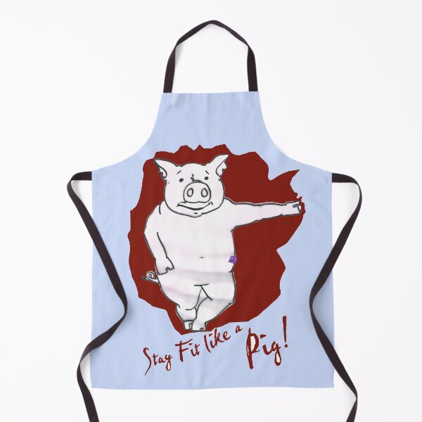Item preview, Stay Fit Like A Pig (drawing by ACCI) designed and sold by VanyssaGraphics.