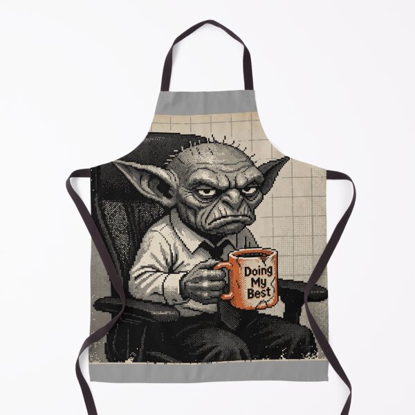 Item preview, "Grumpy Goblin This Is Not My Best Coffee Mug Funny Pixel Art" designed and sold by Arobinoz.