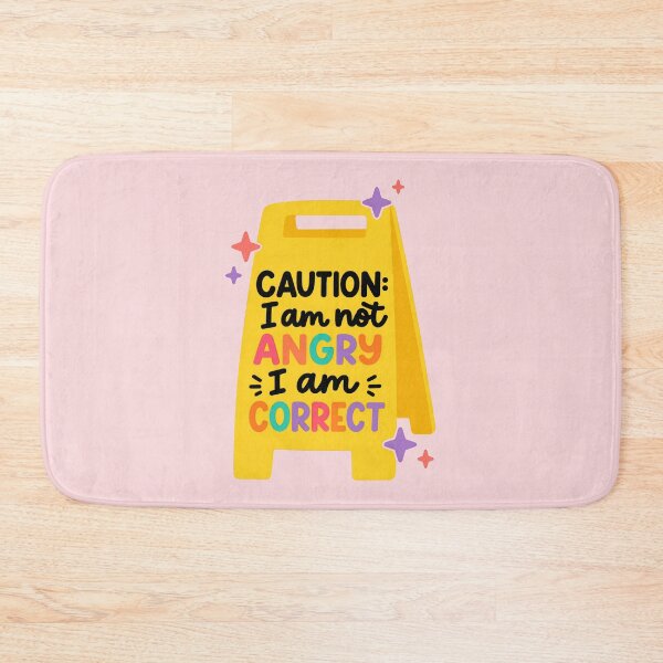 Item preview, I Am Not Angry I Am Correct Funny Sarcastic Quote Retro Typography Design designed and sold by ronakris009.