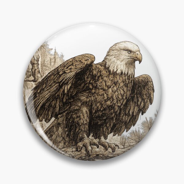 Item preview, Bald Eagle Forest Watch designed and sold by KrungiT Design .