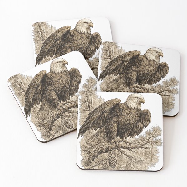 Item preview, Bald Eagle Forest Watch designed and sold by KrungiT Design .